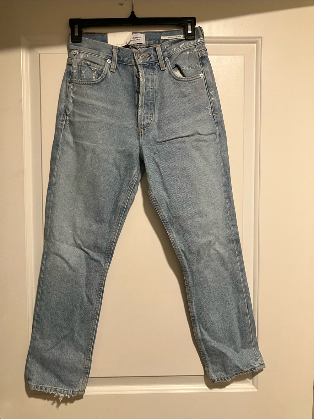 Citizens Of Humanity Light Blue Cropped Ankle Jeans